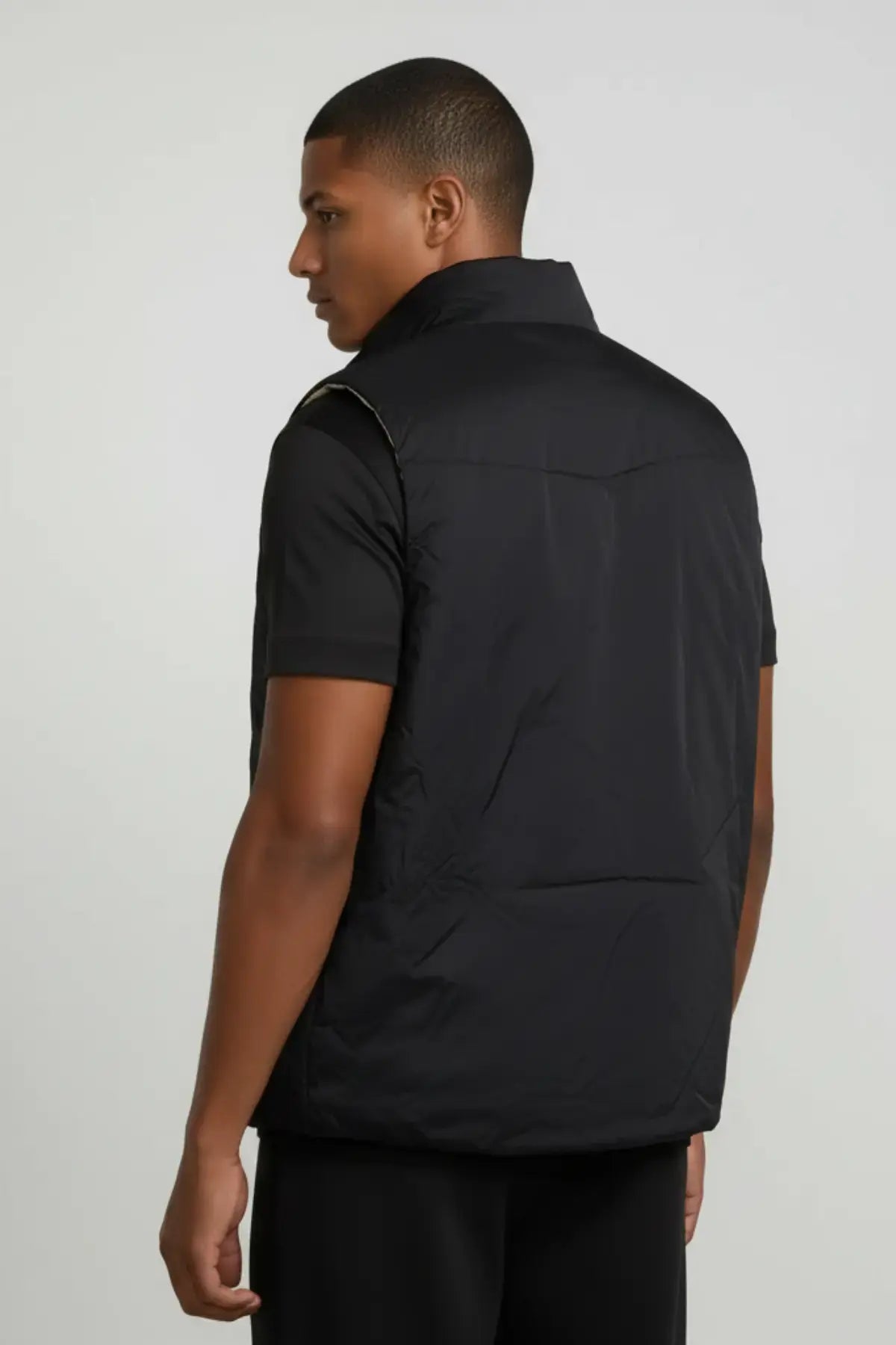 BLACK DUAL BODYWARMER